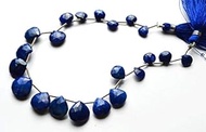 GEMS-WORLD BEADS GEMSTONE 1 Strand Natural 9.5 Inches Natural,Super Rare Blue Sapphire Faceted Heart