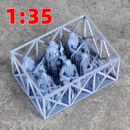 Germany Soldiers resting army Soldier team Military Man Set Assembly plastic Military Resin 3d Scale