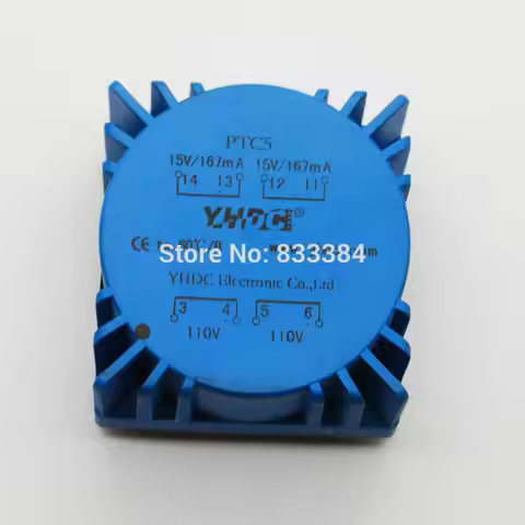 5VA Toroidal Transformers Audio Transformer Dual 110V 50/60HZ Out 15V