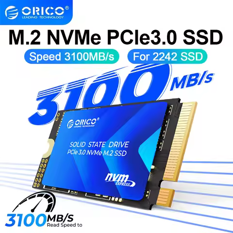ORICO M.2 2242 SSD Portable M.2 NVMe PCIe3.0 Gen 3x4 3100 MB/s Internal Solid State Drive TLC for La