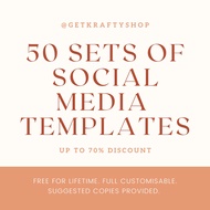 Social Media Marketing Templates (Facebook Ads, Instagram Ads, Twitter, Website)