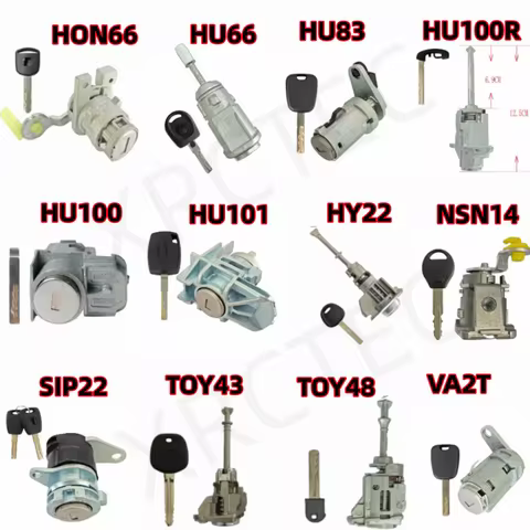 Auto Key Door Lock SIP22 HU66 HON66 HU83 HU101 HU100R HU100 HY22 NSN14 TOY43 TOY48 VA2T Car Key Left