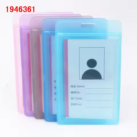 Transparent 614 plastic card sleeve ID Badge Case Clear Bank Credit Card Badge Holder Accessories ex