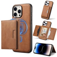 Ví Da Hấp Thụ Từ Tính MagSafe Ví Đựng Nhiều Thẻ Cho iPhone 12/13/14/15 Ví Đựng Thẻ Bền Bỉ Ví Đựng Th