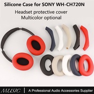 2pcs/set Silicone Ear Pads Covers for Sony WH-CH720N Headphones, for WH-CH720N Accessories Silicone 