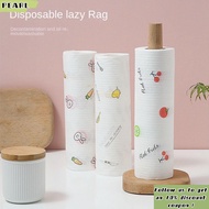 PEARL 1Roll/400Sheets One-Time Dishcloth, Dry Wet Dual-Use Degreased Disposable Lazy Cleaning Rags, 