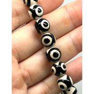 Three Eye Dzi Beads Agate/10mm Hand