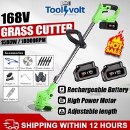 ToolVolt Grass Cutter Rechargeable Lithium Battery 68V/98V/168V Electric Lawn Mower Weed Garden Trim