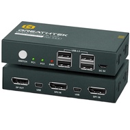 Displayport KVM Switch 4K@60hz 2-port USB KVM Displayport 1.2 Switch Dp Switch Mouse&amp Keyboad Sup
