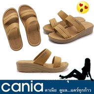 รองเท้าแตะแบบสวมผู้หญิง รองเท้าแฟชั่นผู้หญิงแบบสวม รองเท้าทรงสูง CANIA 42171