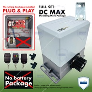 DC MAX DC Sliding ( FULL SET W/O GEAR RACK ) （ 2CH 433Mhz DC777 ) Autogate System 600kg with / witho