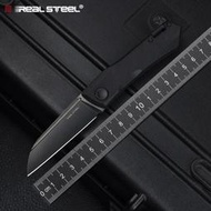 戶外用品 美國REALSTEEL銳獅帝7061無鎖定戶外多功能輕量EDC折疊刀 防身便攜