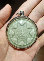 龍耐 阿贊哥旁 阿贊速 2547澤度金 戰勝魔十大澤度金之一稀有綠陶瓷版本 純銀外殼