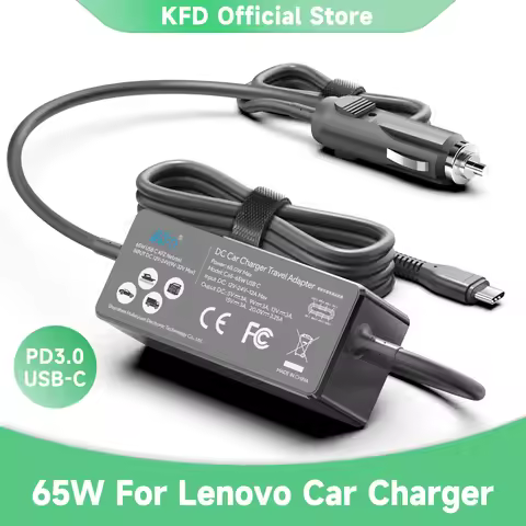 KFD 65W 45W USB C TYPE-C Laptop Charger DC Adapter Car Charger For Lenovo IBM Thinkpad X1 Carbon T48