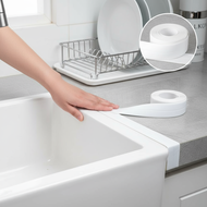 3.8cm x 3.2m waterproof tape to stop leaks and adhere to kitchen sink and floor edges.  Pita kalis a