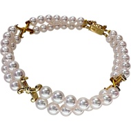 MIKIMOTO Akoya珍珠手鍊（4.7-4.9毫米），14K金，12.2克，16厘米，女士款 [二手]