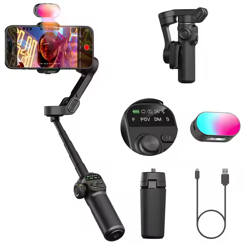 AOCHUAN Smart X2 Kit 3 Axis Handheld Gimbal Stabilizer For iphone And Android Smartphone With built-