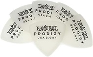 Ernie Ball Prodigy Guitar Picks, Shield, White 2.0mm, 6-pack (P09337)
