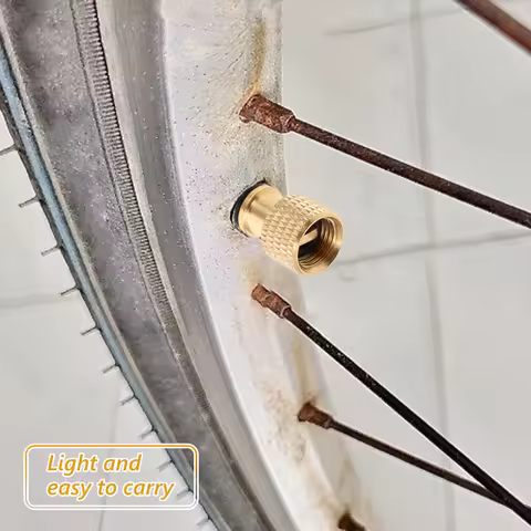 3Pcs Copper Bike Pump Adapter Presta to Valve Conversion Versatile Bike Valve Adapter for Road Mount