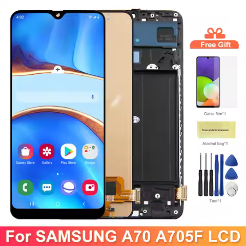 A70 SM-A705F A705FN/DS Display Screen With Frame For Samsung Galaxy A70 LCD Display Touch Screen Dig