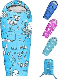 ANJ Outdoors 32F-59F Youth and Kids Sleeping Bag | Indoor/Outdoor Boys and Girls Sleeping Bag | Mumm