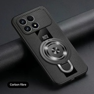 Case for Poco F8 Pro F7 Ultra F7 Pro Magnetic Ring Holder Luxury Silicone Sheepskin Leather Pu Premi