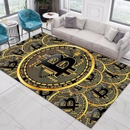 3D American Style Floor Mat Bedroom Bedside Blanket Household Simple Bay Window Mat Living Room Stre