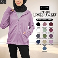 QAYRAA UPF50+ Cap Jacket Jogging Jacket Sport Anti-UV Hoodie /Size S-3XL/Black/Blue/Maroon/Purple/Gr
