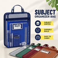A4 Book Storage Bag L Shape Transparent Mesh File Organizer Beg Dokumen Student Stationery
