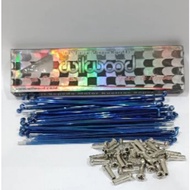 WILWOOD COLOR SPOKES WILWOOD BLUE SPOKESbiru WILWOOD BLUE SPOKES MOTORCYCLE SPOKES VARIATIONS