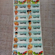Upin Ipin name label sticker name label waterproof