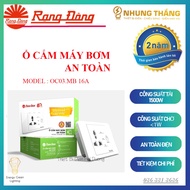 Ổ Cắm Máy Bơm An Toàn Rạng Đông OC03.MB 16A - Ổ Cắm Chống Giật Cấp Nguồn 5V Cho Phao Điện - Công Suấ