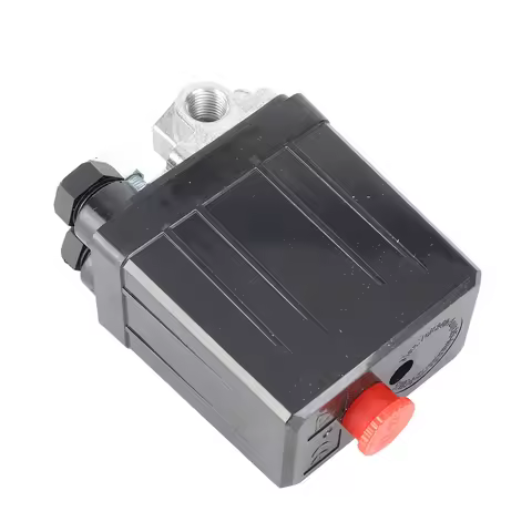 Heavy Duty 240V 16A Four Port Air Compressor Pressure Switch Control 90PSI ‑120PSI Air Compressor Pr