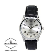 Casio Men's Black Leather Strap Watch MTPV001L-7B MTP-V001L-7B