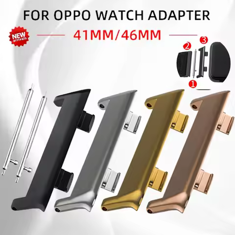 2pcs High Quality Metal Connector Adapter for OPPO watch 41MM/46MM Smart watch Watch band For OPPO B