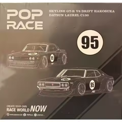 POP RACE INNO HONGKONG TOYCAR SALON 2025 1:64 GT-R R35 Top Secret GT300 Supra SKYLINE GTR V8 DRIFT H