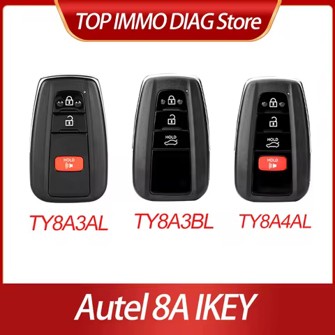 AUTEL IKEY TY 8A IKEY TY8A3AL TY8A3BL TY8A4AL Universal Smart Key For KM100 IM508 IM608 XP400 Pro