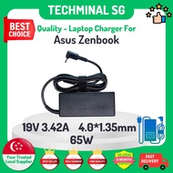 Techminal - Replacement Power Adapter for Asus 19v 3.42A 4.0x1.35 65W