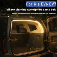 Car Trunk Lighting Fit For Kia EV6 EV7 Trunk Atmosphere Light Modified Light Bar Car Interior Access