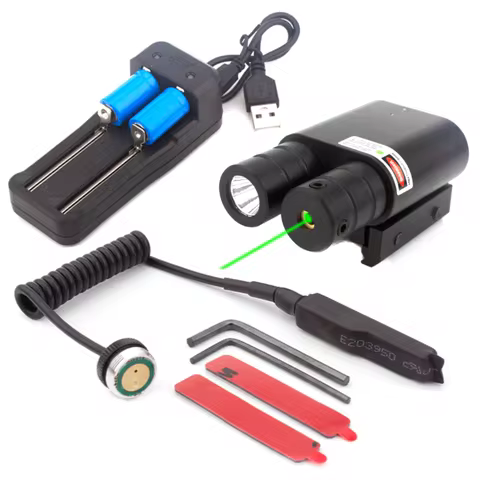 Laser Light fit for 20mm Picatinny Rail Rifle Laser Flashlight Battery Included Glock Laser Light Co
