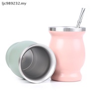 【NIMY】 Yerba Mate Cup 304 Stainless Steel 8oz Argentine Yerba Mate Gourd With illas
