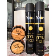 Imon pomade+ Hair spray Value Package Luxurious Extra Hold Hair Spray (420ml) Spray Rambut Saloon Sa