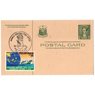 1978 2c Green Rizal Postcard First Day Issued Stamp 1 Value Philippine-Singapore Submarine Cable