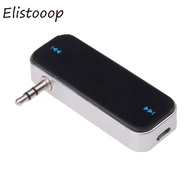 Elistooop Wireless 3.5mm Transmitter Music Audio LCD Diaplay แฮนด์ฟรีสําหรับ iPhone iPod Samsung โทรศัพท์มือถือเครื่องเล่น MP3 แท็บเล็ต