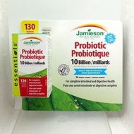 (包郵直送)幫助腸胃消化 舒緩旅行時的腹瀉效果  Jamieson純天然益生菌 100億 加量裝 130粒
