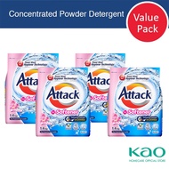 Attack Plus Softener (Sweet Floral) Powder Laundry Detergent 1.4Kg (Set Of 4)