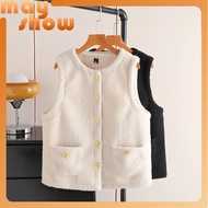 XL~4XL Meixiu Dress Camp Large Size Women's Vest Women Autumn Winter Fashion Thickened Granular Flee