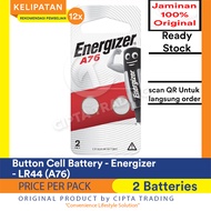 Button cell battery Energizer LR44 Button battery/ A76/ (Price per 2 pieces)