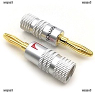 10Pcs Nakamichi Gold Plated Copper Speaker Banana Plug Male Connector☆