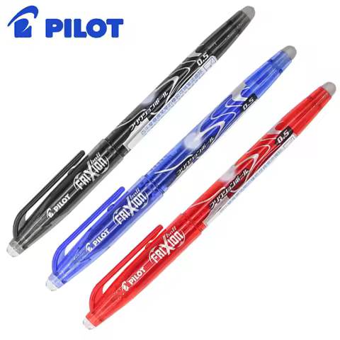 3pcs/Lot Japan PILOT Frixion Erasable Pen Gel Ink Pens Set 0.5mm Black Blue Red Boligrafo Borrable S